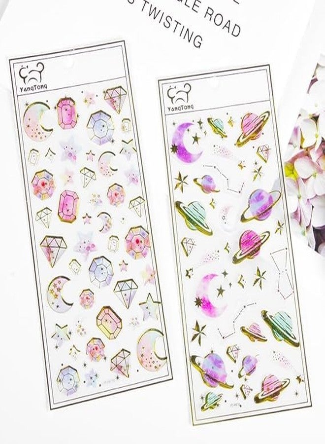 NVF Glitter Decorative Sticker Set | Shiny Stickers for Journaling, Scrapbooking, Planners & DIY Crafts - Image 5